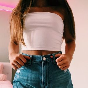 GARAGE - white tube top